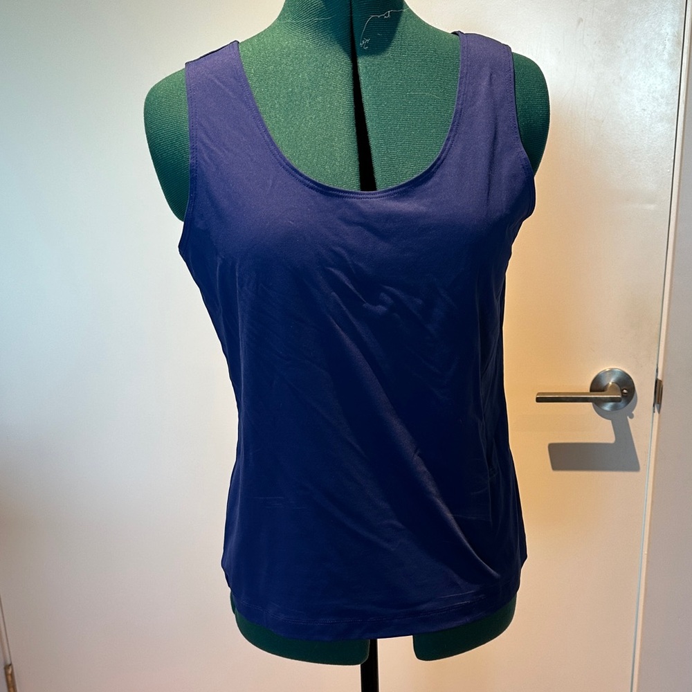 Chicos size 2. sapphire Blue scoop neck tank.